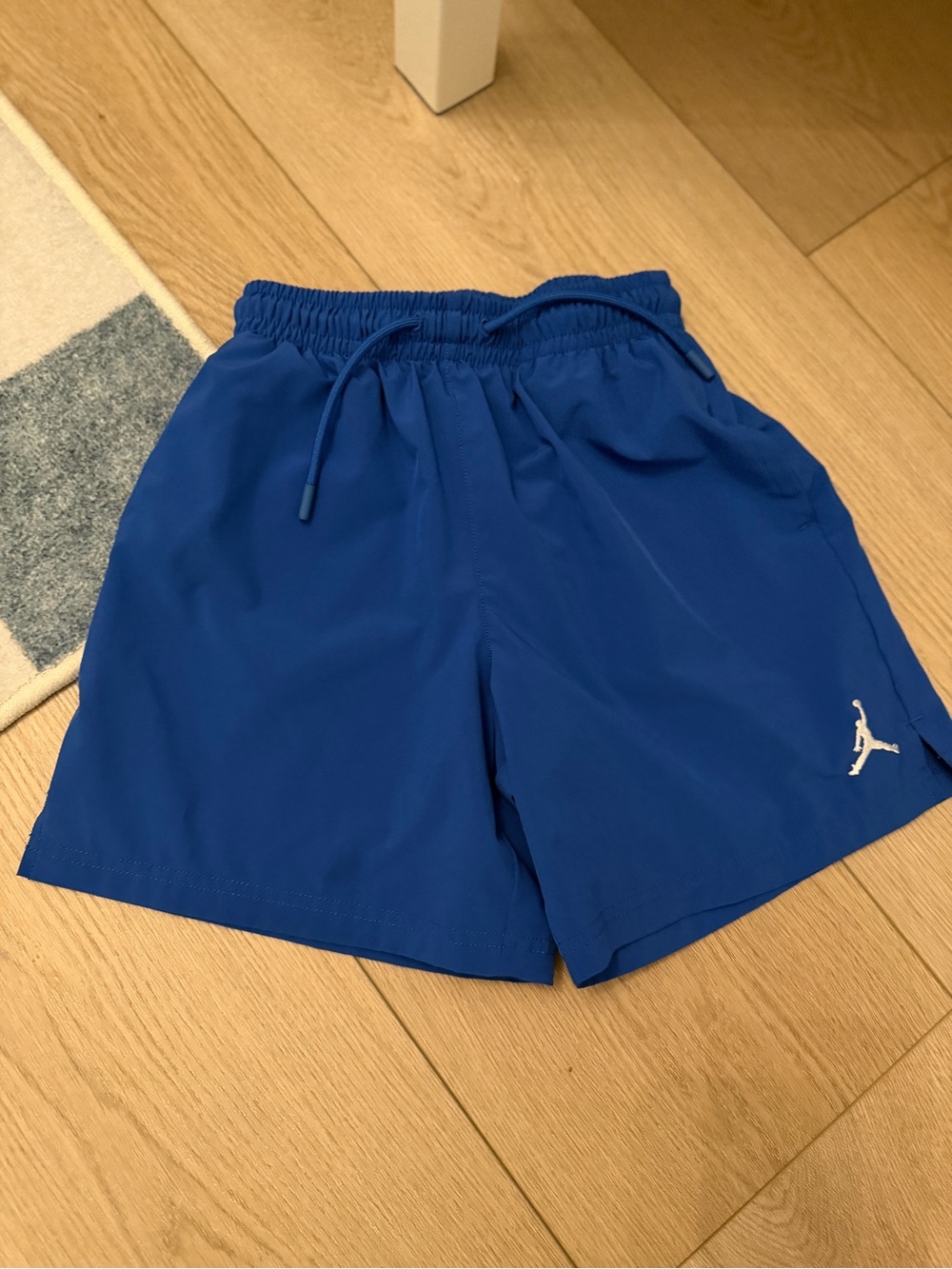 Nike mesh lined Jordan Blue Athletic Shorts kids S nwot